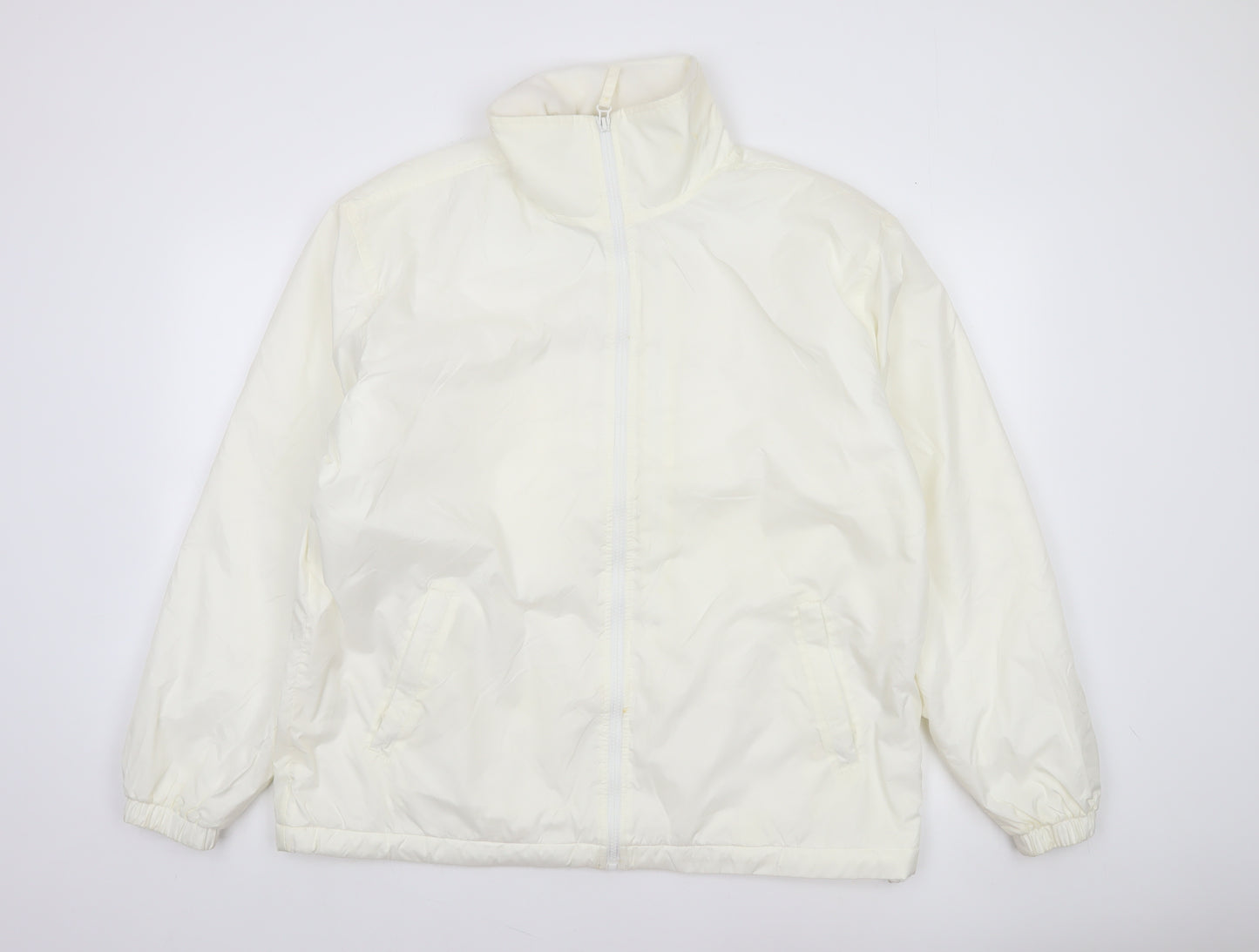 Blue Wave Mistral Men's Ivory Nylon Full Zip Jacket M