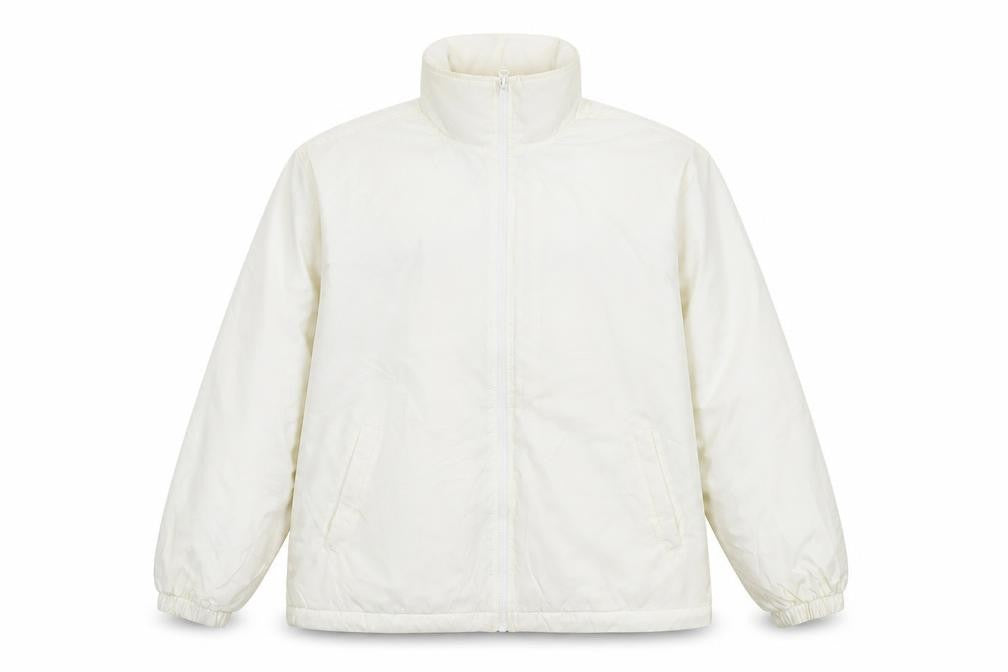 Front view of Blue Wave Mistral Men's Ivory Nylon Full Zip Jacket M