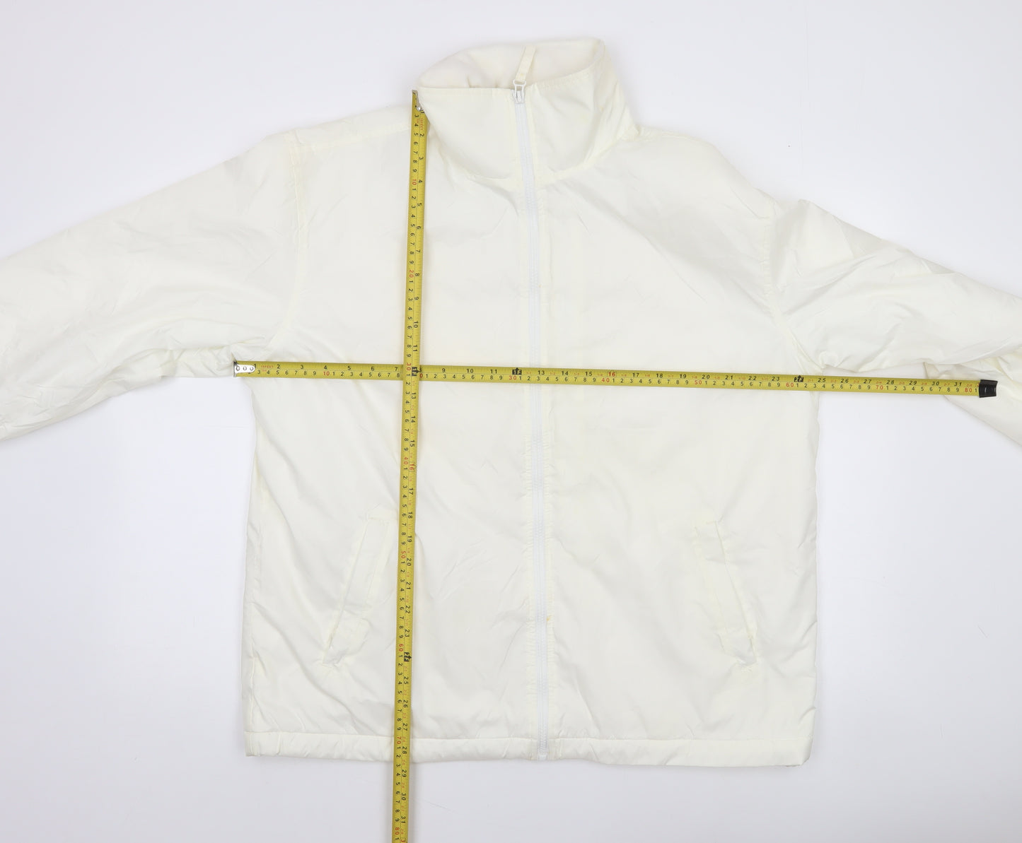 Blue Wave Mistral Men's Ivory Nylon Full Zip Jacket M