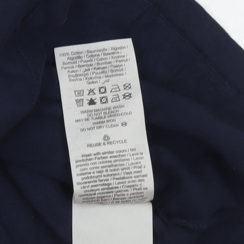 Jack & Jones Men's Navy Blue Graphic Print T-Shirt Size L