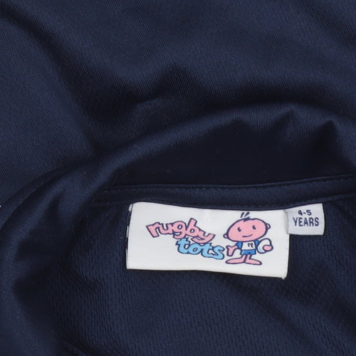 Scimitar Boys Blue Rugby Tots 4-5 Years Polo Shirt Sports Top