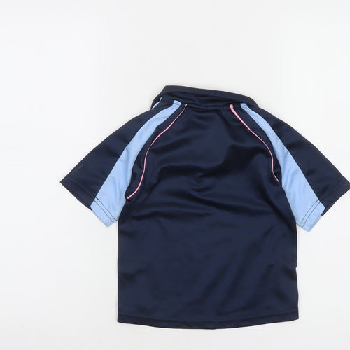 Scimitar Rugby Tots Boys Blue Polo Shirt 3-4 Years Sportswear