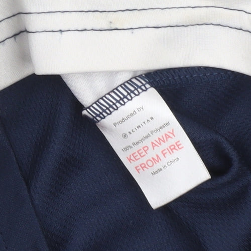 Scimitar Rugby Tots Boys Blue Polo Shirt 3-4 Years Sportswear