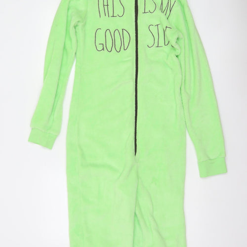 Star Wars Women’s Green Fleece Onesie S The Child Hooded Zip Up
