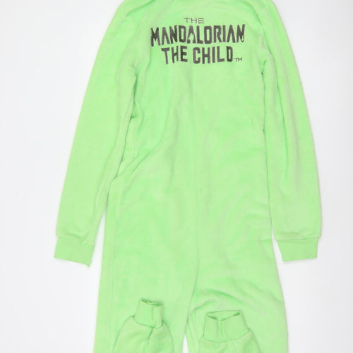 Star Wars Women’s Green Fleece Onesie S The Child Hooded Zip Up