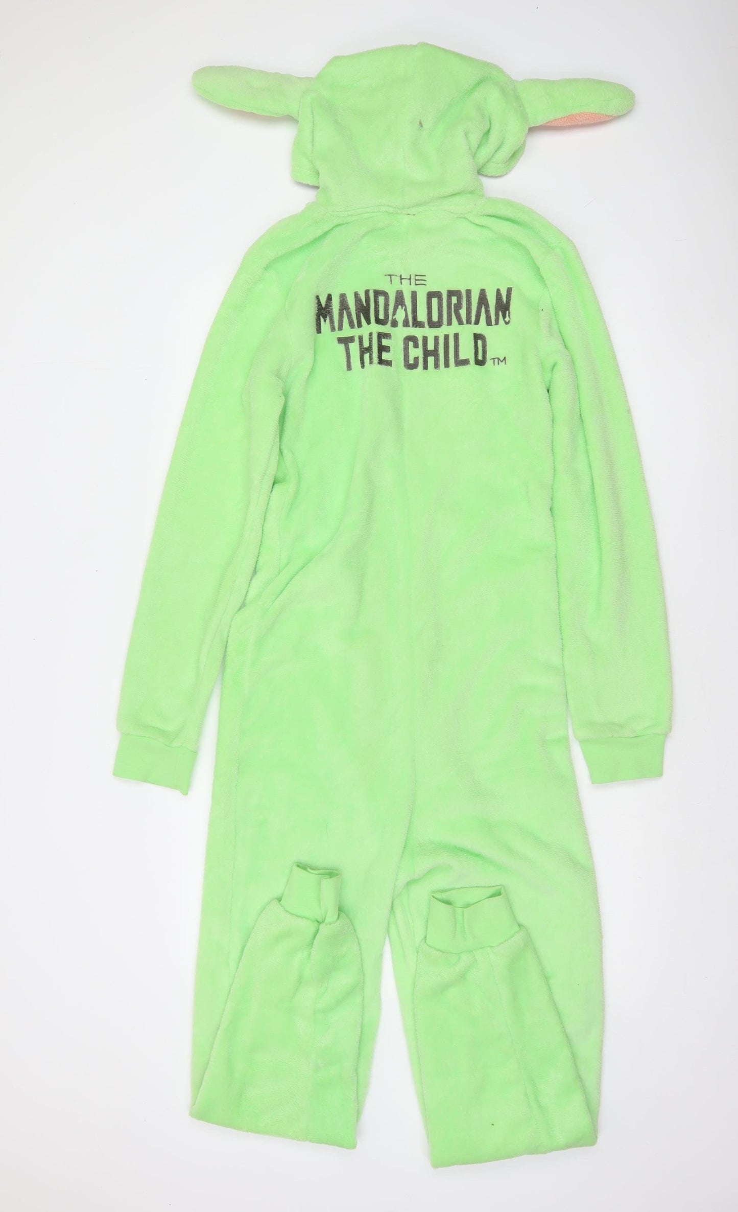 Star Wars Women’s Green Fleece Onesie S The Child Hooded Zip Up