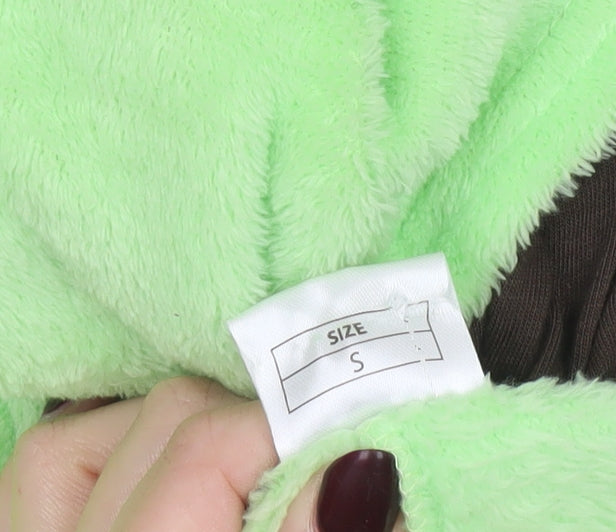 Star Wars Women’s Green Fleece Onesie S The Child Hooded Zip Up