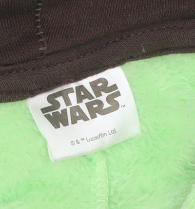 Star Wars Women’s Green Fleece Onesie S The Child Hooded Zip Up