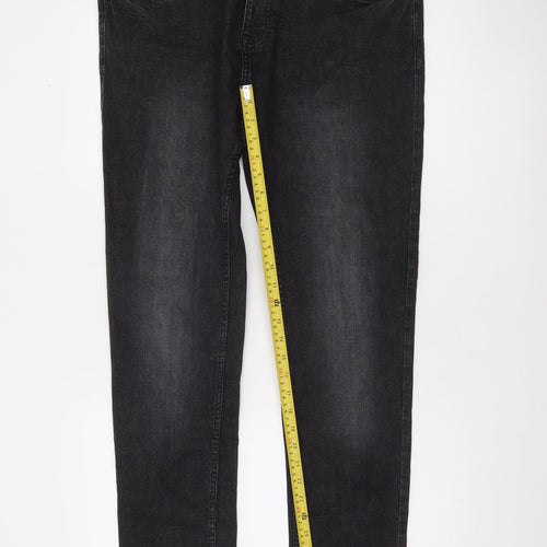 Denim Co Mens Black Skinny Jeans W36 L32 Stretch Denim
