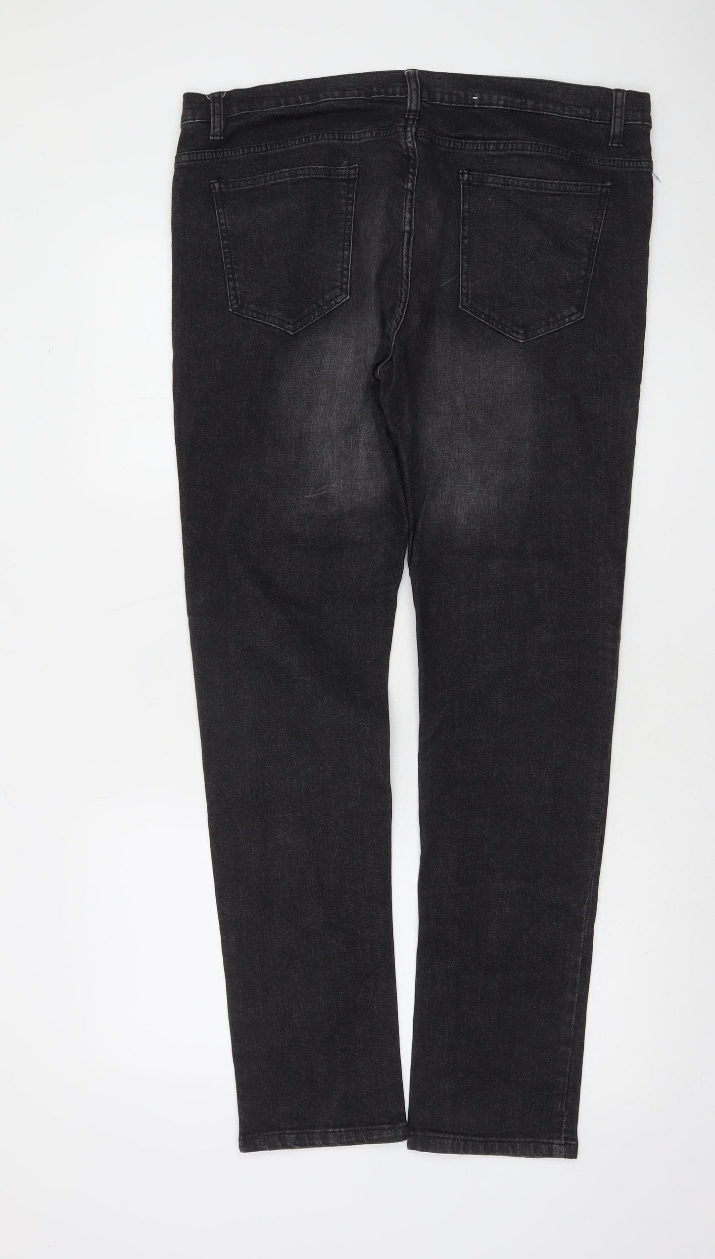 Denim Co Mens Black Skinny Jeans W36 L32 Stretch Denim