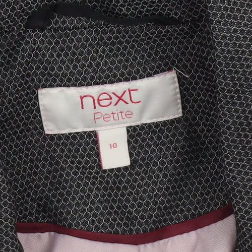 Next Petite Womens Grey Two-Button Blazer Jacket Size 10