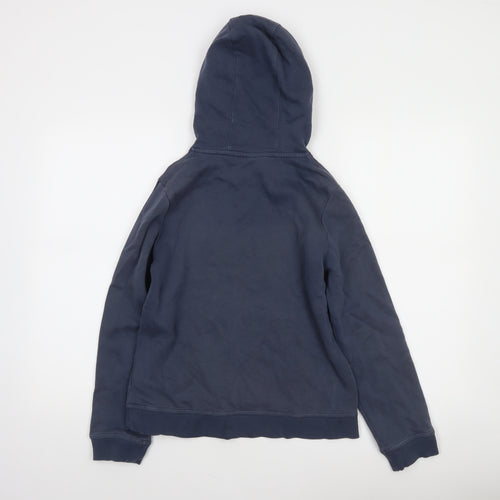 Nike Boys Blue Pullover Hoodie Large 147-158cm Cotton Logo Sportswear