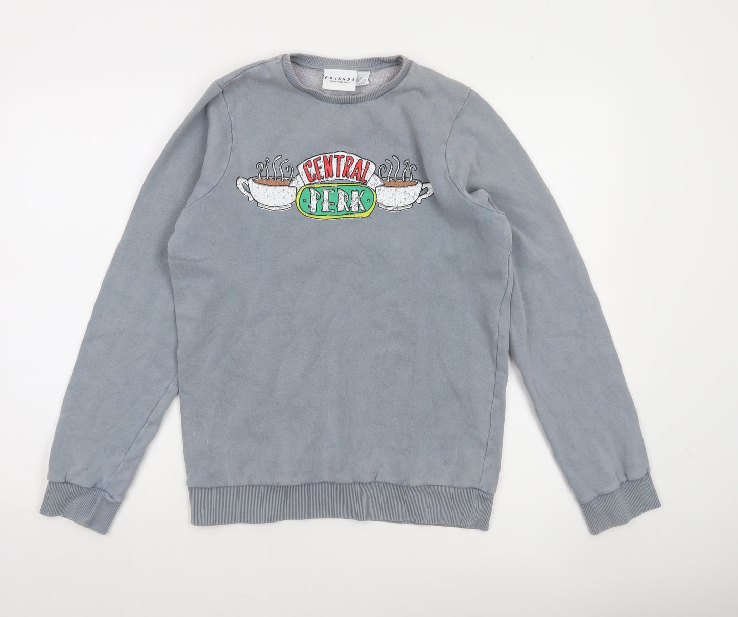 Friends Women's Grey Central Perk Sweatshirt Size 2XS