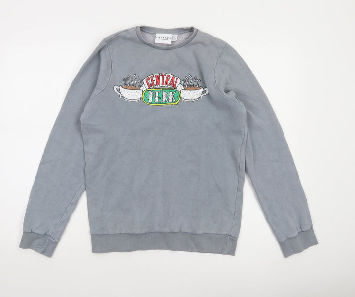 Friends Women's Grey Central Perk Sweatshirt Size 2XS