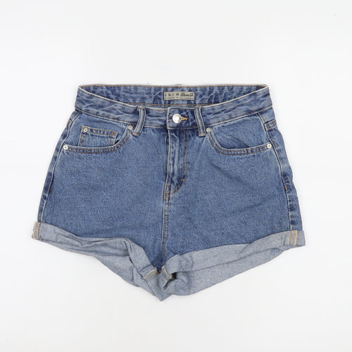 Denim Co Women's Blue High Rise Cut-Off Denim Shorts Size 8