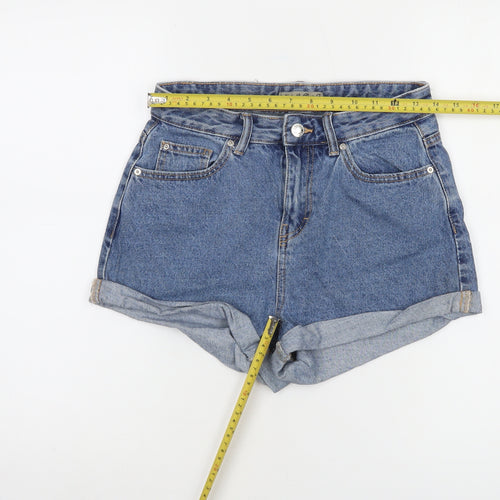 Denim Co Women's Blue High Rise Cut-Off Denim Shorts Size 8