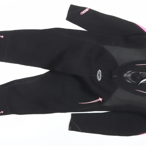 TWF Girls Black Pink XT3 3.2 FL Full Length Wetsuit 10-11 Years