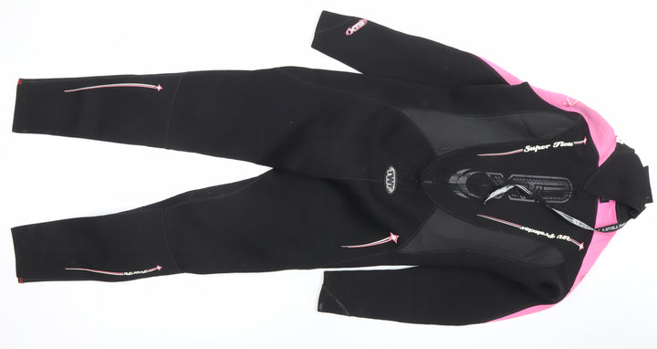 TWF Girls Black Pink XT3 3.2 FL Full Length Wetsuit 10-11 Years