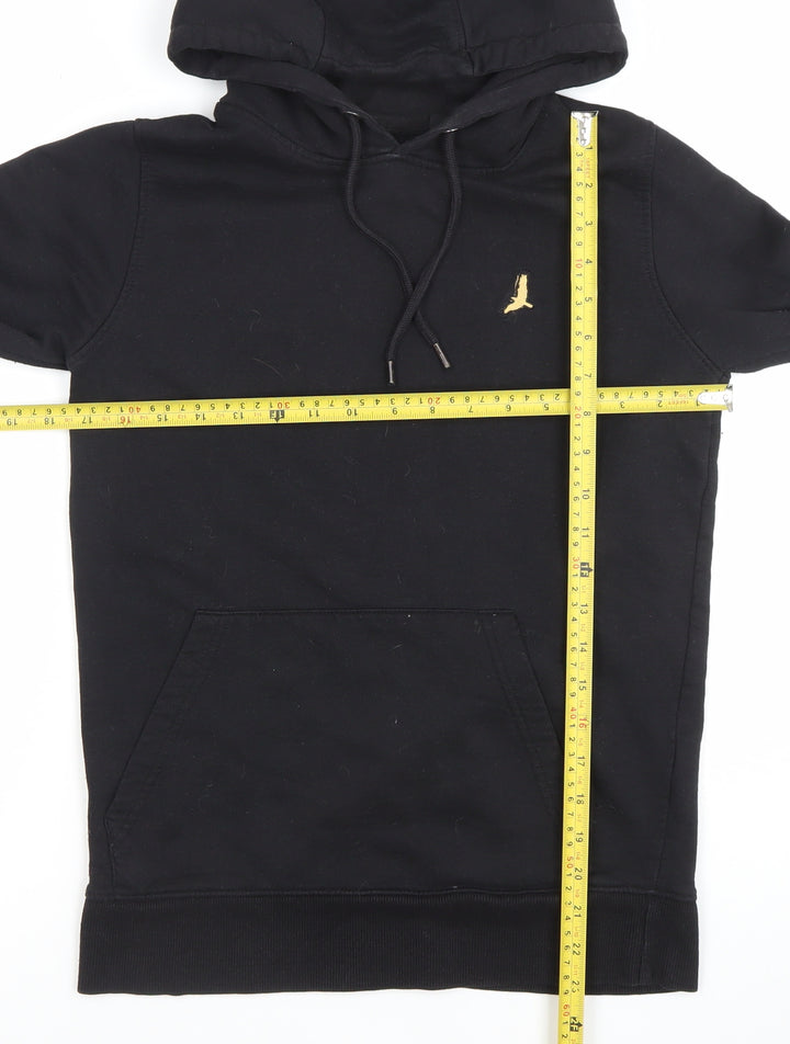 Brave Soul Mens Black Pullover Hoodie Small Regular Fit