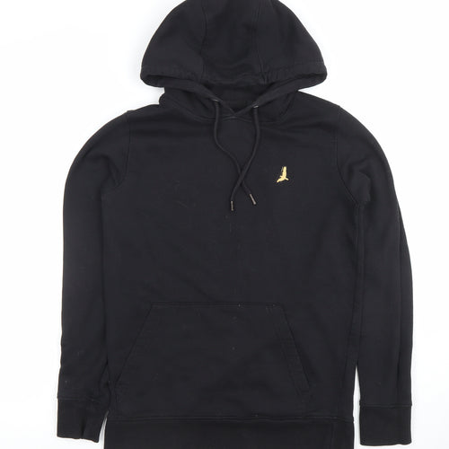 Brave Soul Mens Black Pullover Hoodie Small Regular Fit