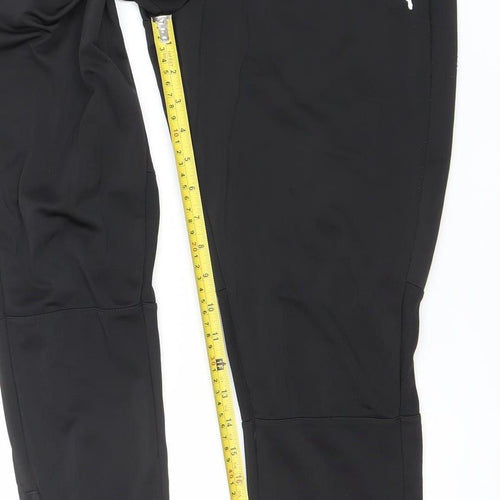 Puma Boys Black 13-14 Years Track Pants Quick Dry Stretch Tapered