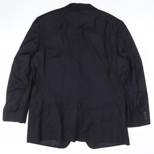 ASCONI Women's Black Wool Single-Breasted Trouser Suit Jacket Size 28