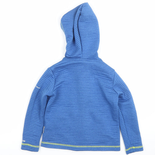 Trespass Boys Blue Full Zip Hoodie 3-4 Years Polyester Fleece Outdoor