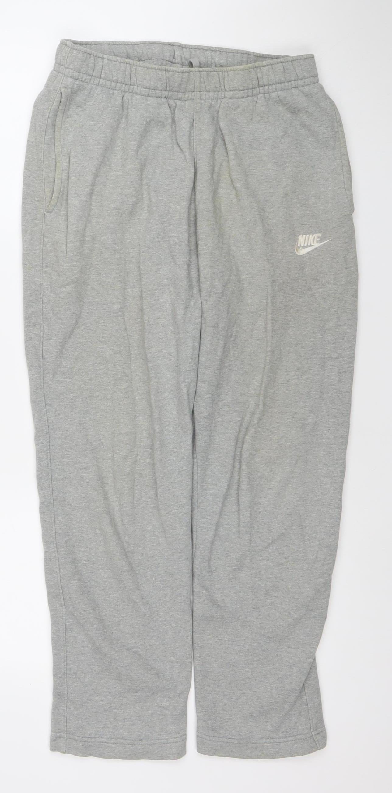Nike Men's Grey Regular Fit Jersey Sweatpants Size S