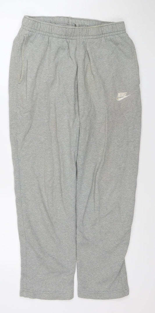 Nike Men's Grey Regular Fit Jersey Sweatpants Size S