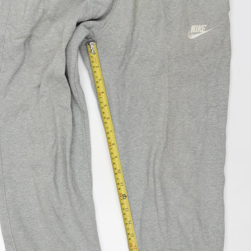 Nike Men's Grey Regular Fit Jersey Sweatpants Size S