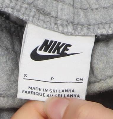 Nike Men's Grey Regular Fit Jersey Sweatpants Size S