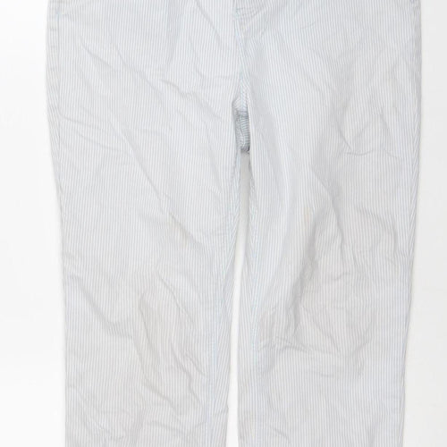 Dunnes Women’s Blue Striped Straight Leg Jeans Size 10