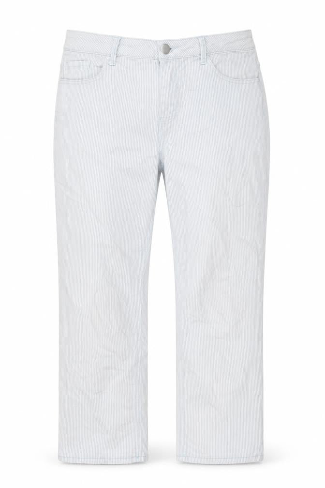 Dunnes Women’s Blue Striped Straight Leg Jeans Size 10