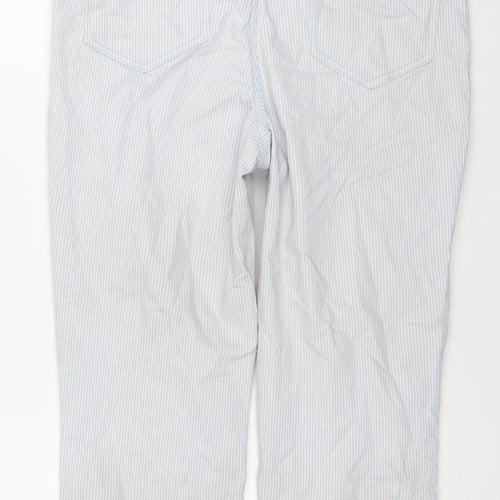 Dunnes Women’s Blue Striped Straight Leg Jeans Size 10