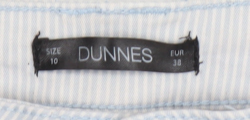 Dunnes Women’s Blue Striped Straight Leg Jeans Size 10