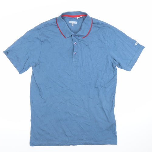 Regatta Great Outdoors Men's Blue Cotton Polo Shirt Size M