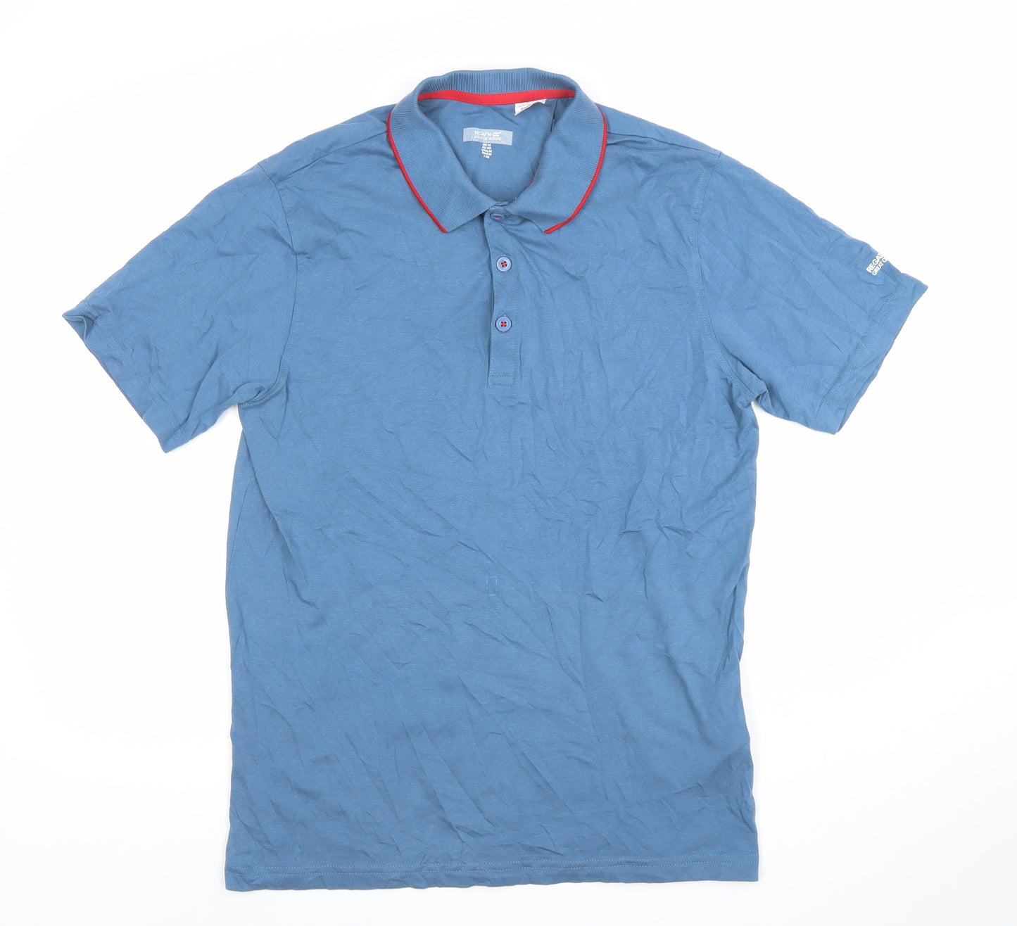 Regatta Great Outdoors Men's Blue Cotton Polo Shirt Size M