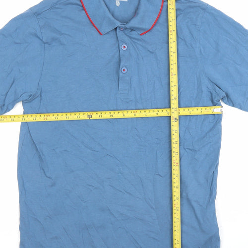 Regatta Great Outdoors Men's Blue Cotton Polo Shirt Size M