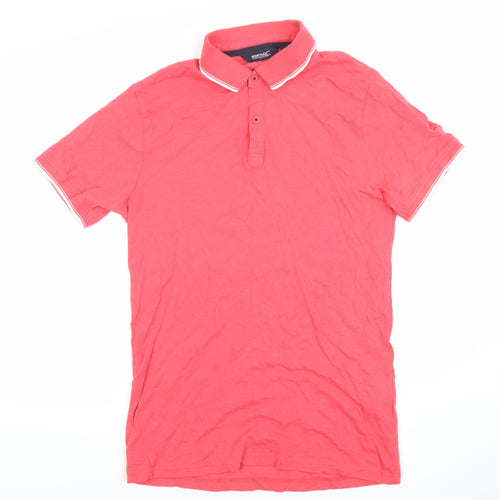 Regatta Men's Red Cotton Polo Shirt M Short Sleeve Outdoor Casual