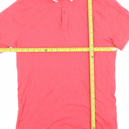 Regatta Men's Red Cotton Polo Shirt M Short Sleeve Outdoor Casual