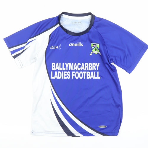 O'Neills Boys Blue 8-10 Years Ballymacarby Football Jersey T-Shirt