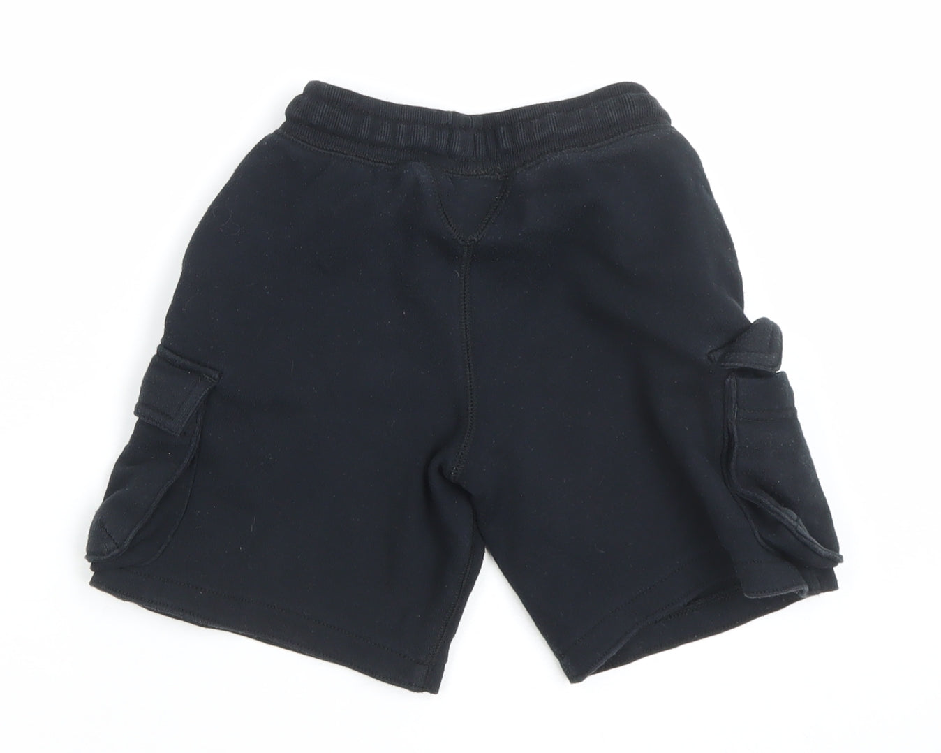 Converse Boys Black Cargo Jersey Shorts 5-6 Years Elastic Waist Comfort Fit