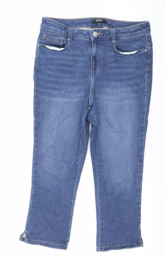 Rocha John Rocha Womens Brown 100% Cotton Flared Jeans Size 12 L31 - Main Image