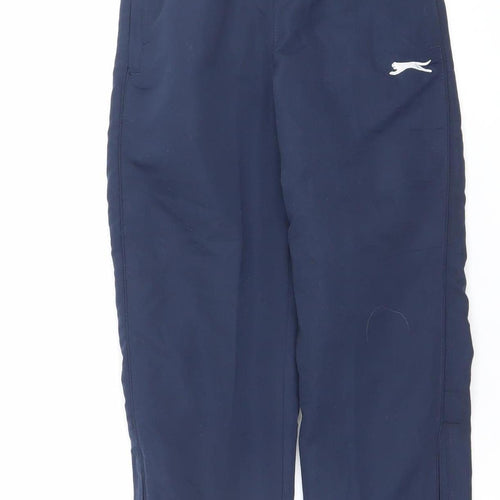 Slazenger Boys Blue 7-8 Years Track Pants Quick Dry Polyester Sports Trousers