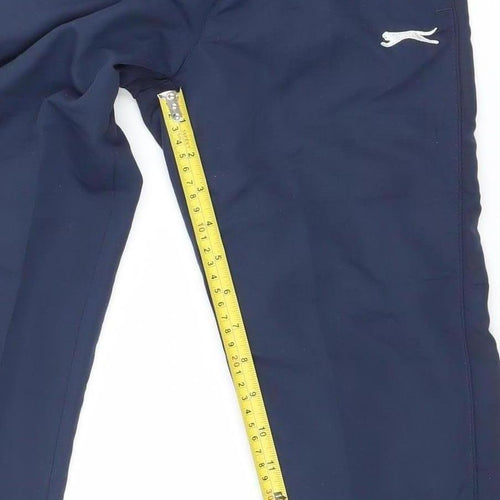 Slazenger Boys Blue 7-8 Years Track Pants Quick Dry Polyester Sports Trousers