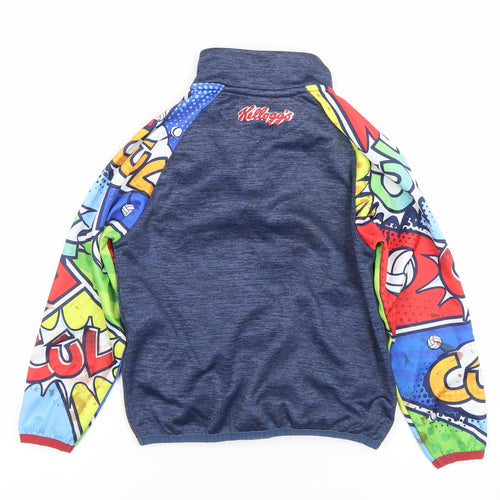 Masita Boys Blue 1/4 Zip GAA Kool Camps Hoodie 14 Years Graphic Print