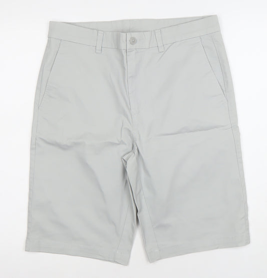 Dunnes Stores Men’s Grey Chino Shorts Size L 34in Waist