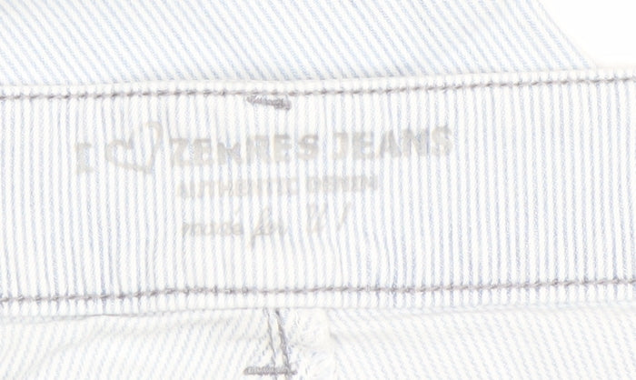 7 For All Mankind Womens Blue Straight Jeans Size L