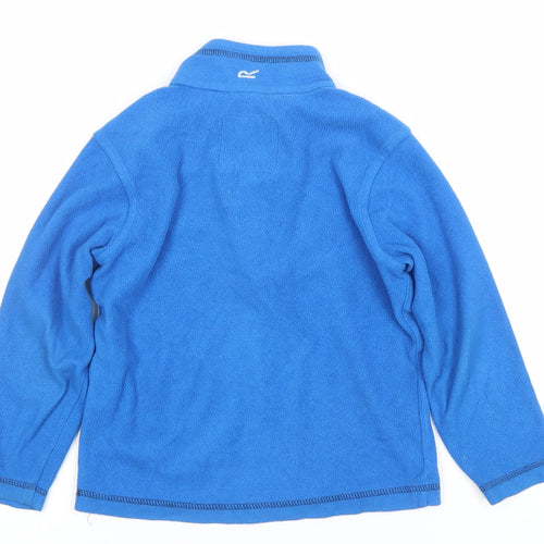 Regatta Boys Blue Fleece 1/2 Zip Hoodie Sweatshirt Size 5-6 Years