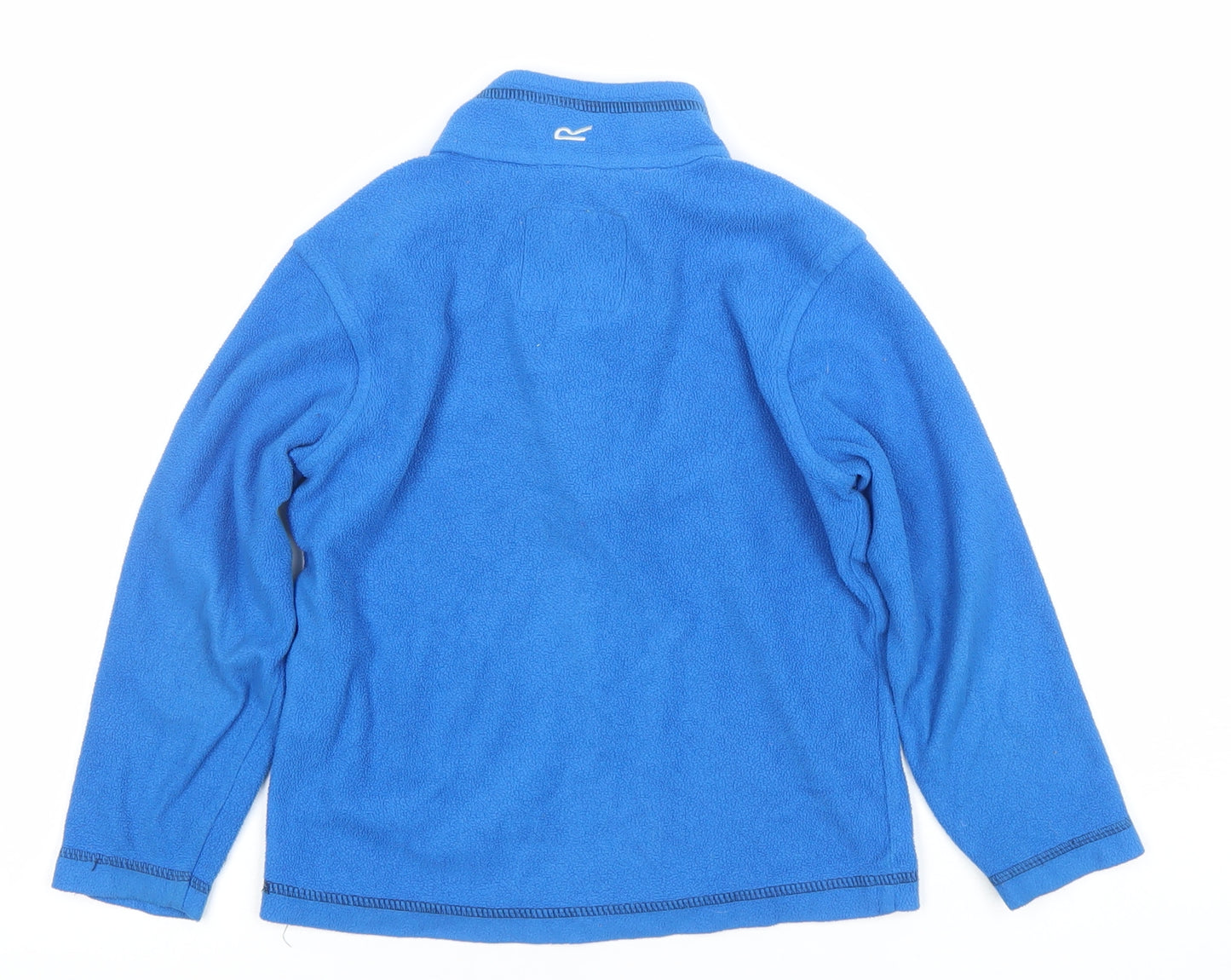 Regatta Boys Blue Fleece 1/2 Zip Hoodie Sweatshirt Size 5-6 Years